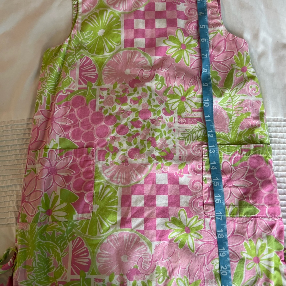 Lilly Pulitzer Girls Pink Lemonade/ Elephant Shift Dress - Picture 6 of 6